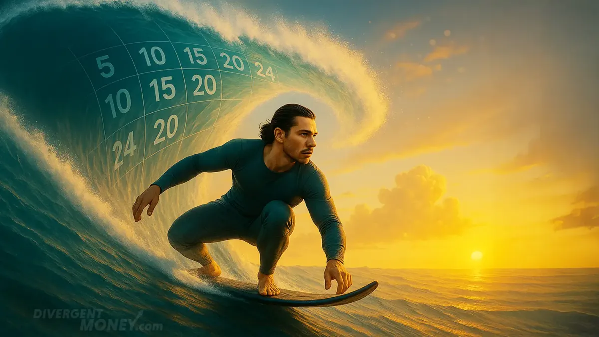 The ADHD Adaptive Flowist, literally surfing the waves of hyperfocus and inattentiveness. 